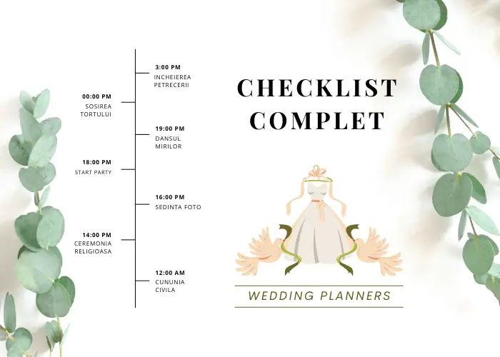 Ghid organizare nuntă 2026. Checklist complet pentru planificarea evenimentului perfect